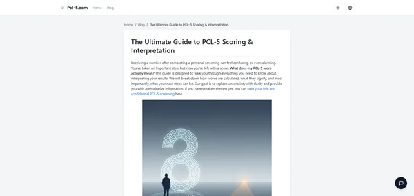 La Guida Definitiva al Punteggio e all'Interpretazione del PCL-5